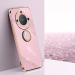XINLI custodia per telefono in TPU elettrolitico con bordo dritto 6D con supporto per anello, For Honor X40, For Honor X40i