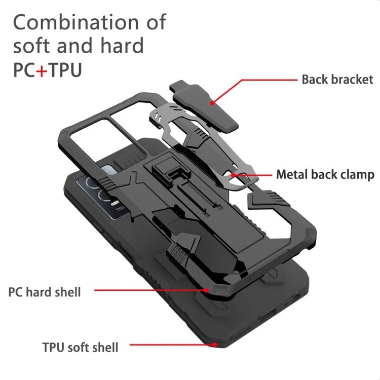 Armor Warrior PC antiurto + custodia per telefono in TPU, For OPPO A17, For OPPO A76, For Realme 8 Pro, For Realme 9