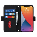 Custodia per telefono in pelle con cordino a trama incrociata, For iPhone 12 / 12 Pro, For iPhone 12 mini, For iPhone 11 Pro Max, For iPhone 11 Pro