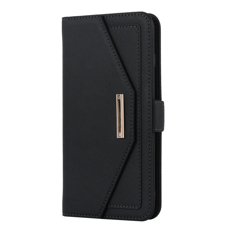 Custodia per telefono in pelle con cordino a trama incrociata, For iPhone 8 Plus / 7 Plus, For iPhone 13, For iPhone 11, For iPhone XR, For iPhone SE 2022 / SE 2020 / 8 / 7