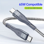 DUZZONA A2 PD 65W USB-C / Type-C to Type-C Cavo dati di ricarica rapida, lunghezza: 1 m, 1m Type-C to Type-C