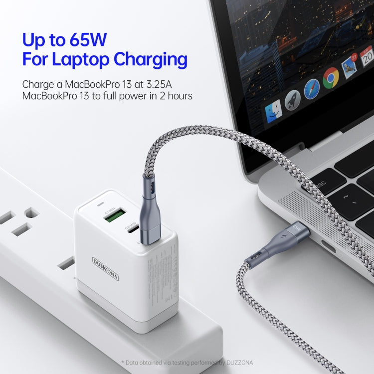 DUZZONA Cavo USB-C Type-C 65W 1 metro ricarica rapida