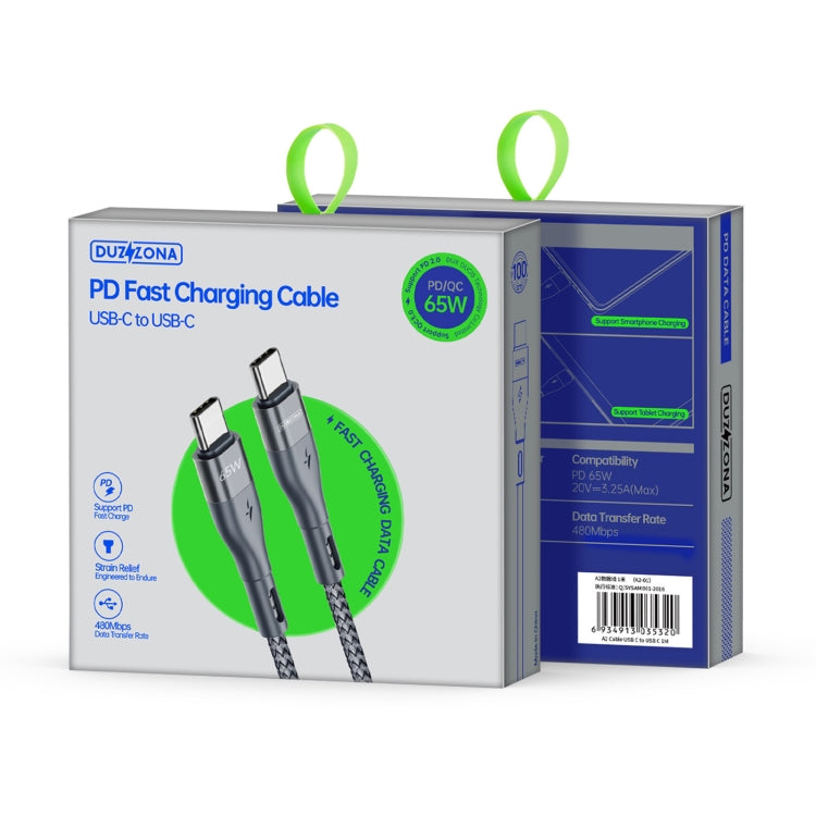 DUZZONA Cavo USB-C Type-C 65W 1 metro ricarica rapida