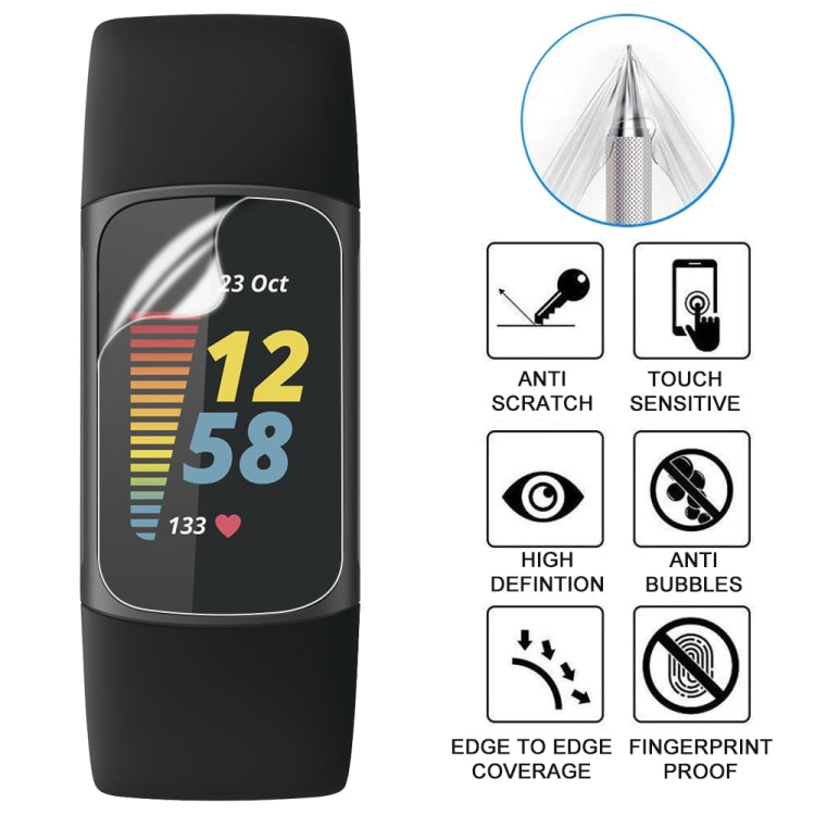 Proteggi schermo per orologio con pellicola in idrogel morbido, For Fitbit Charge 5, For OPPO Watch Free, For Google Pixel Watch, For Garmin Move Sport