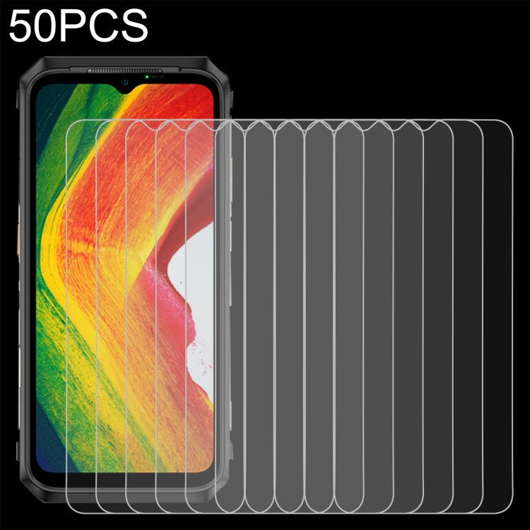 50 pellicole in vetro temperato 0,26 mm 9H 2,5D, For Ulefone Power Armor 18 (50 PCS)