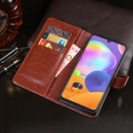 Custodia portafoglio in pelle per Samsung Galaxy A31