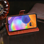Custodia portafoglio in pelle per Samsung Galaxy A31