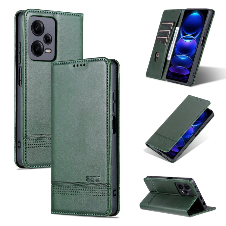 AZNS Custodia per telefono in pelle a conchiglia con struttura in vitello magnetico, For Samsung Galaxy S23 5G, For Samsung Galaxy S23+ 5G, For Samsung Galaxy S23 Ultra 5G, For Xiaomi Redmi Note 12 Pro 5G China / Note 12 Pro 5G+ China