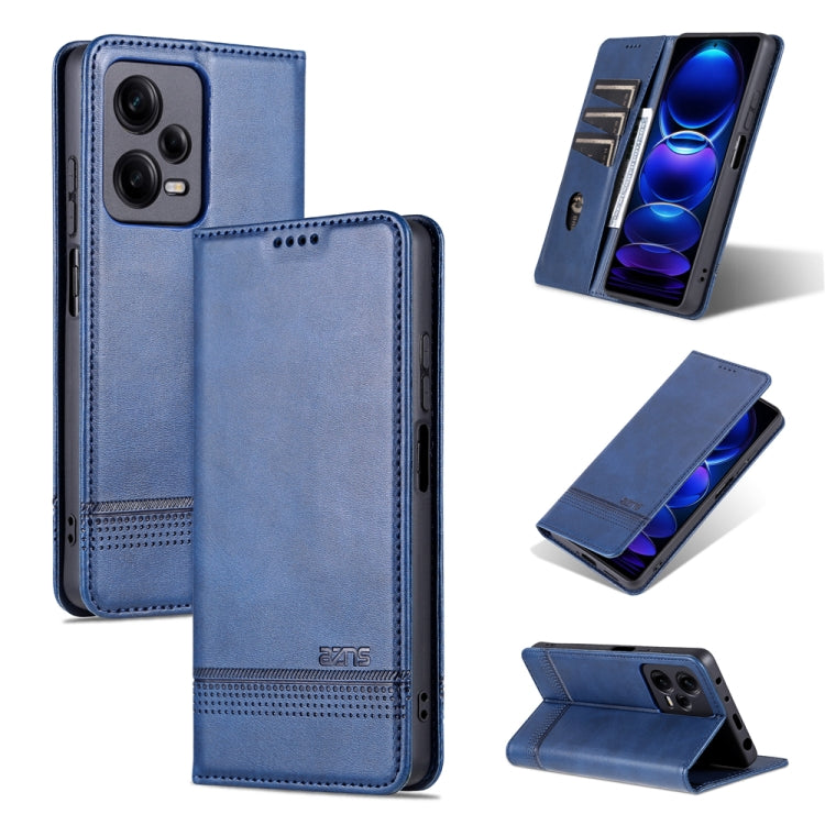 AZNS Custodia per telefono in pelle a conchiglia con struttura in vitello magnetico, For Samsung Galaxy S23 5G, For Samsung Galaxy S23+ 5G, For Samsung Galaxy S23 Ultra 5G, For Xiaomi Redmi Note 12 Pro 5G China / Note 12 Pro 5G+ China