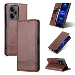 AZNS Custodia per telefono in pelle a conchiglia con struttura in vitello magnetico, For Samsung Galaxy S23 5G, For Samsung Galaxy S23+ 5G, For Samsung Galaxy S23 Ultra 5G, For Xiaomi Redmi Note 12 Pro 5G China / Note 12 Pro 5G+ China