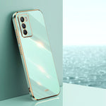 Custodia per telefono in TPU con bordo in oro con placcatura 6D XINLI, For vivo iQOO Neo5 S, For vivo iQOO Neo6, For vivo iQOO Neo7