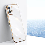 Custodia per telefono in TPU con bordo in oro con placcatura 6D XINLI, For vivo iQOO Pro, For vivo iQOO U5, For vivo iQOO Z6