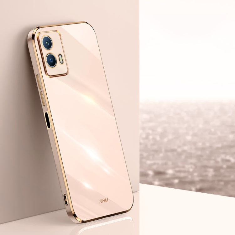 Custodia per telefono in TPU con bordo in oro con placcatura 6D XINLI, For vivo iQOO Pro, For vivo iQOO U5, For vivo iQOO Z6