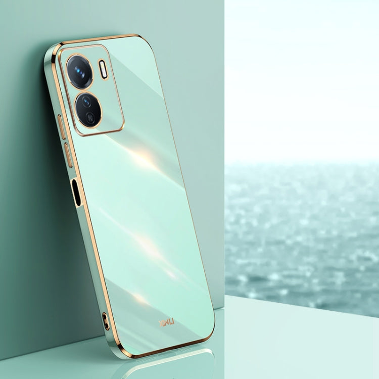 Custodia per telefono in TPU con bordo in oro con placcatura 6D XINLI, For vivo iQOO Pro, For vivo iQOO U5, For vivo iQOO Z6