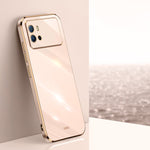 Custodia per telefono in TPU con bordo in oro con placcatura 6D XINLI, For vivo iQOO 9, For vivo S15, For vivo S15e