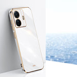 Custodia per telefono in TPU con bordo in oro con placcatura 6D XINLI, For vivo iQOO 9, For vivo S15, For vivo S15e