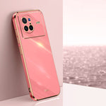 Custodia per telefono in TPU con bordo in oro con placcatura 6D XINLI, For vivo X80, For vivo X80 Pro, For vivo X90 5G
