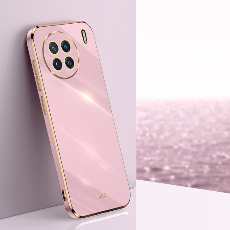 Custodia per telefono in TPU con bordo in oro con placcatura 6D XINLI, For vivo X80, For vivo X80 Pro, For vivo X90 5G