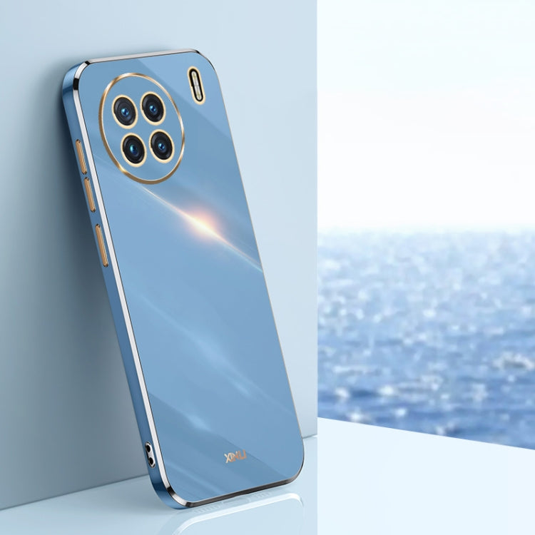 Custodia per telefono in TPU con bordo in oro con placcatura 6D XINLI, For vivo X80, For vivo X80 Pro, For vivo X90 5G