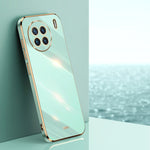 Custodia per telefono in TPU con bordo in oro con placcatura 6D XINLI, For vivo X80, For vivo X80 Pro, For vivo X90 5G