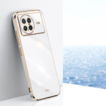 Custodia per telefono in TPU con bordo in oro con placcatura 6D XINLI, For vivo X90 Pro 5G, For vivo X Note, For vivo Y02s 4G