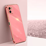 Custodia per telefono in TPU con bordo in oro con placcatura 6D XINLI, For vivo Y10, For vivo Y16 4G, For vivo Y22s