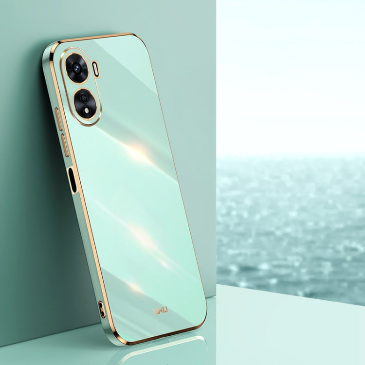 Custodia per telefono in TPU con bordo in oro con placcatura 6D XINLI, For vivo Y10, For vivo Y16 4G, For vivo Y22s