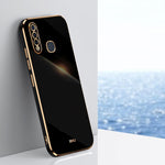 Custodia per telefono in TPU con bordo in oro con placcatura 6D XINLI, For vivo Y55s 5G, For vivo Z5x, For vivo Y33s