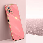 Custodia per telefono in TPU con bordo in oro con placcatura 6D XINLI, For vivo Y55s 5G, For vivo Z5x, For vivo Y33s