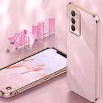 Custodia per telefono in TPU con bordo in oro con placcatura 6D XINLI, For vivo Y51 2020 December