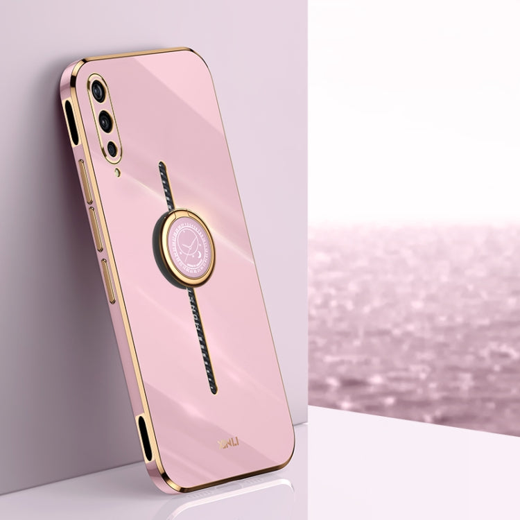 XINLI custodia per telefono in TPU elettrolitico con bordo dritto 6D con supporto per anello, For vivo iQOO Pro, For vivo iQOO U5, For vivo iQOO Z6