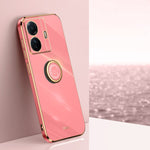 XINLI custodia per telefono in TPU elettrolitico con bordo dritto 6D con supporto per anello, For vivo S15, For vivo S15e, For vivo S15 Pro