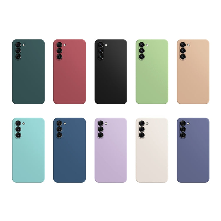 Custodia per telefono in silicone liquido imitazione, For Samsung Galaxy S23+ 5G, For Samsung Galaxy S23 Ultra 5G