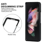 Custodia per telefono pieghevole in microfibra rombica, For Samsung Galaxy Z Fold4, For Samsung Galaxy Z Fold3, For Samsung Galaxy Z Flip4