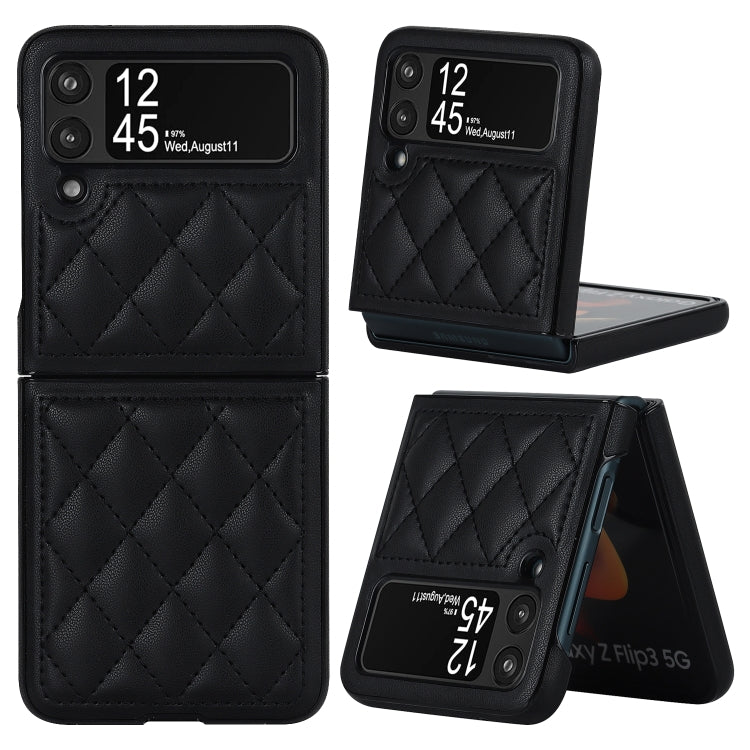 Custodia per telefono pieghevole in microfibra rombica, For Samsung Galaxy Z Fold4, For Samsung Galaxy Z Fold3, For Samsung Galaxy Z Flip4