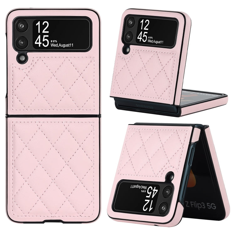 Custodia per telefono pieghevole in microfibra rombica, For Samsung Galaxy Z Fold4, For Samsung Galaxy Z Fold3, For Samsung Galaxy Z Flip4