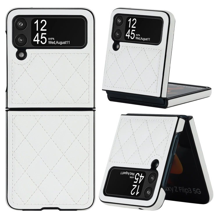 Custodia per telefono pieghevole in microfibra rombica, For Samsung Galaxy Z Fold4, For Samsung Galaxy Z Fold3, For Samsung Galaxy Z Flip4