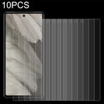 Pellicola in vetro temperato 10 pezzi 0,26 mm 9H 2,5D, For Google Pixel 7a (10 PCS)