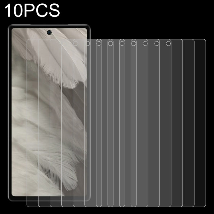 Pellicola in vetro temperato 10 pezzi 0,26 mm 9H 2,5D, For Google Pixel 7a (10 PCS)