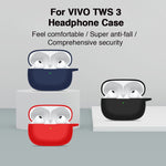 Custodia protettiva per auricolari in silicone, For vivo TWS 3, For vivo TWS 3 Pro