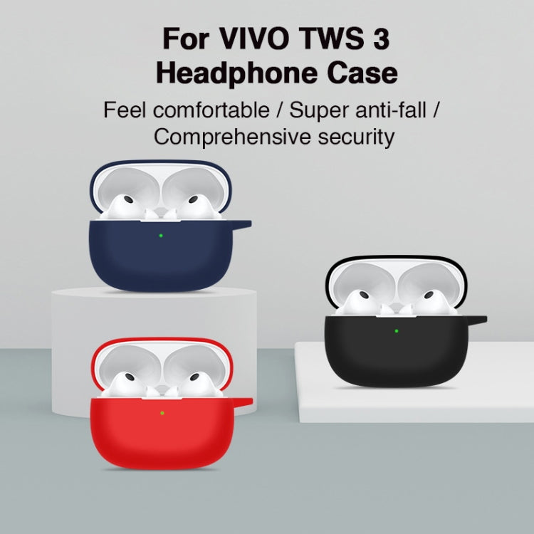 Custodia protettiva per auricolari in silicone, For vivo TWS 3, For vivo TWS 3 Pro