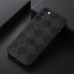 Custodia per telefono in PU scozzese intrecciata, For Samsung Galaxy S23 5G