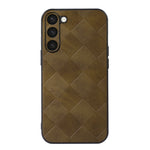 Custodia per telefono in PU scozzese intrecciata, For Samsung Galaxy S23 5G
