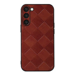 Custodia per telefono in PU scozzese intrecciata, For Samsung Galaxy S23 5G