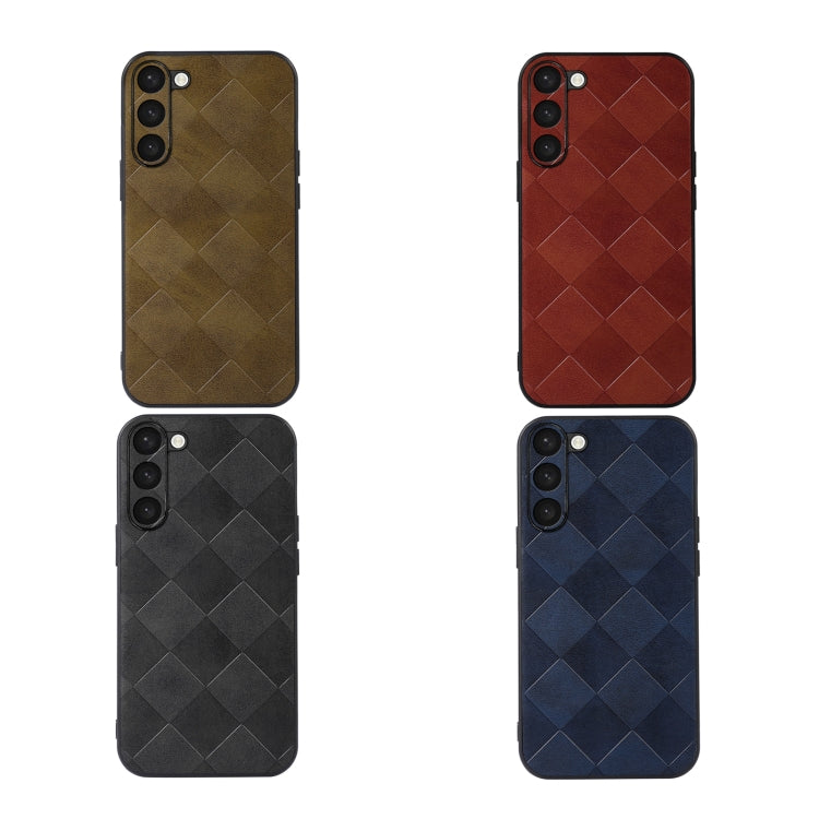 Custodia per telefono in PU scozzese intrecciata, For Samsung Galaxy S23 5G