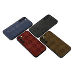 Custodia per telefono in PU scozzese intrecciata, For Samsung Galaxy S23 5G