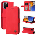Custodia per telefono in pelle con bottone in metallo con albero della vita Skin Feel, For Huawei nova Y61, For Realme 10 4G Global, For Realme 10 Pro 5G, For Realme 10 Pro+ 5G