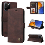Custodia per telefono in pelle con bottone in metallo con albero della vita Skin Feel, For Huawei nova Y61, For Realme 10 4G Global, For Realme 10 Pro 5G, For Realme 10 Pro+ 5G