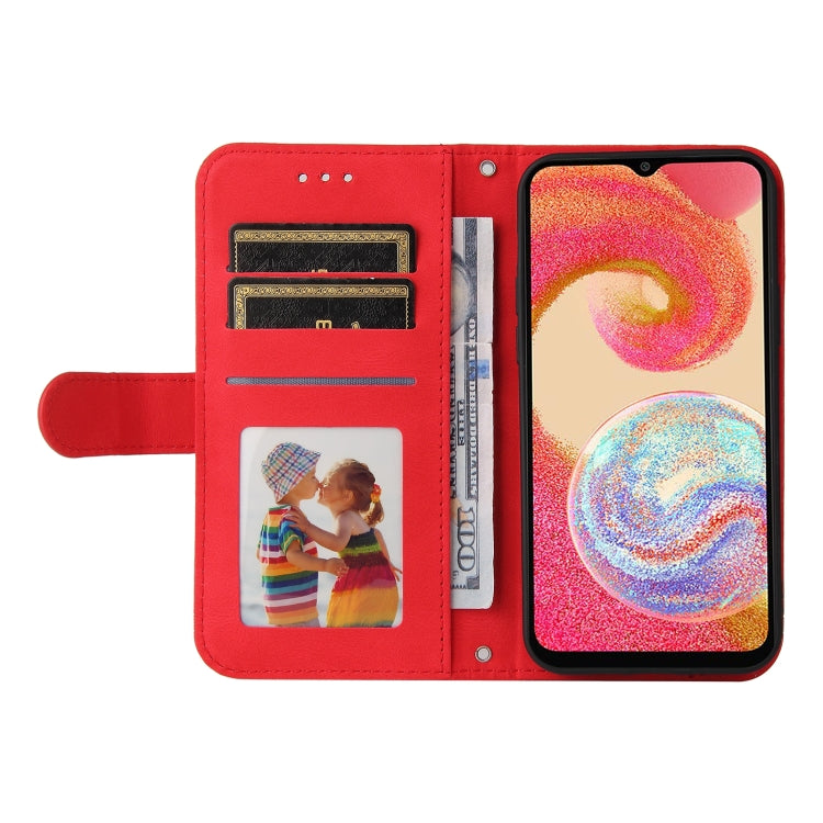 Custodia per telefono in pelle con bottone in metallo con albero della vita Skin Feel, For Samsung Galaxy A04e, For Samsung Galaxy A34 5G