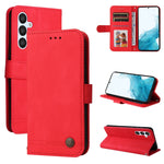 Custodia per telefono in pelle con bottone in metallo con albero della vita Skin Feel, For Samsung Galaxy A04e, For Samsung Galaxy A34 5G